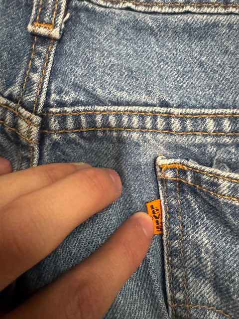 80s Levi orange tabs