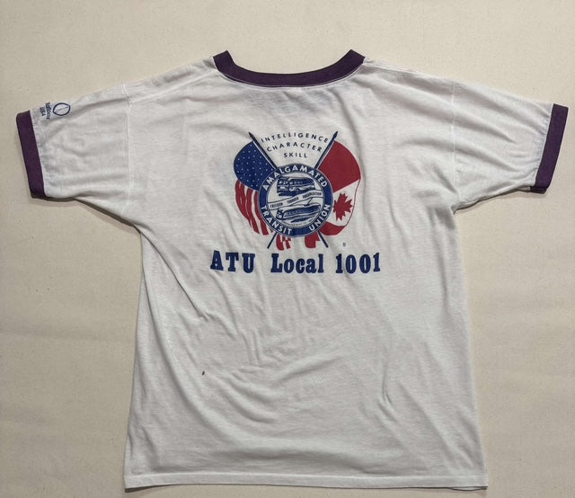 1980s purple ringer shirt