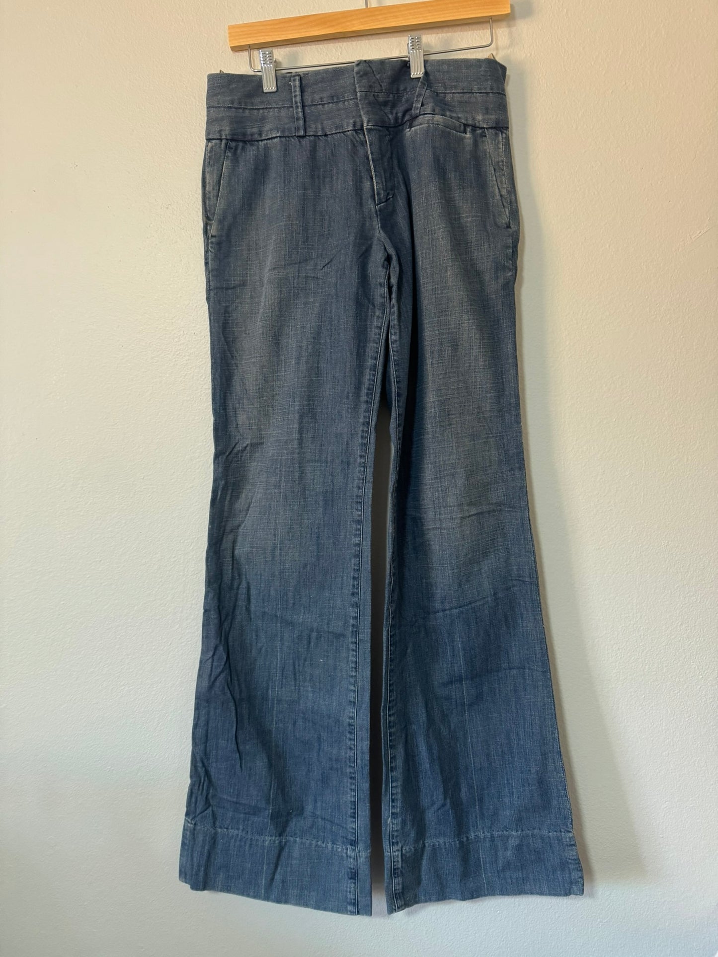 1980s hand tailored bell bottom jeans