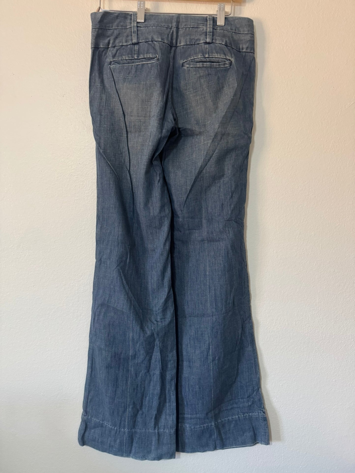 1980s hand tailored bell bottom jeans