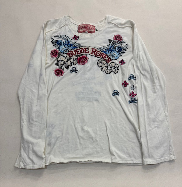 embroidered women's roses longsleeve