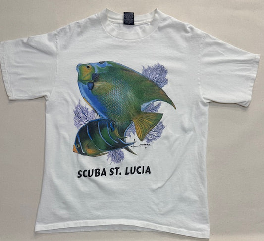 single stitch fish shirt